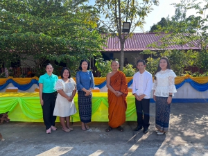 ร่วมทำบุญประเพณี (บุญประจำปี-บุญประทายข้าวเปลือก-บุญข้าวจี่)